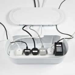 D-Line Large White Cable Tidy Unit 17 D-Line Large White Cable Tidy Unit -Professional Electrical Lighting Store d line large white cable tidy unit5060226644322 02i