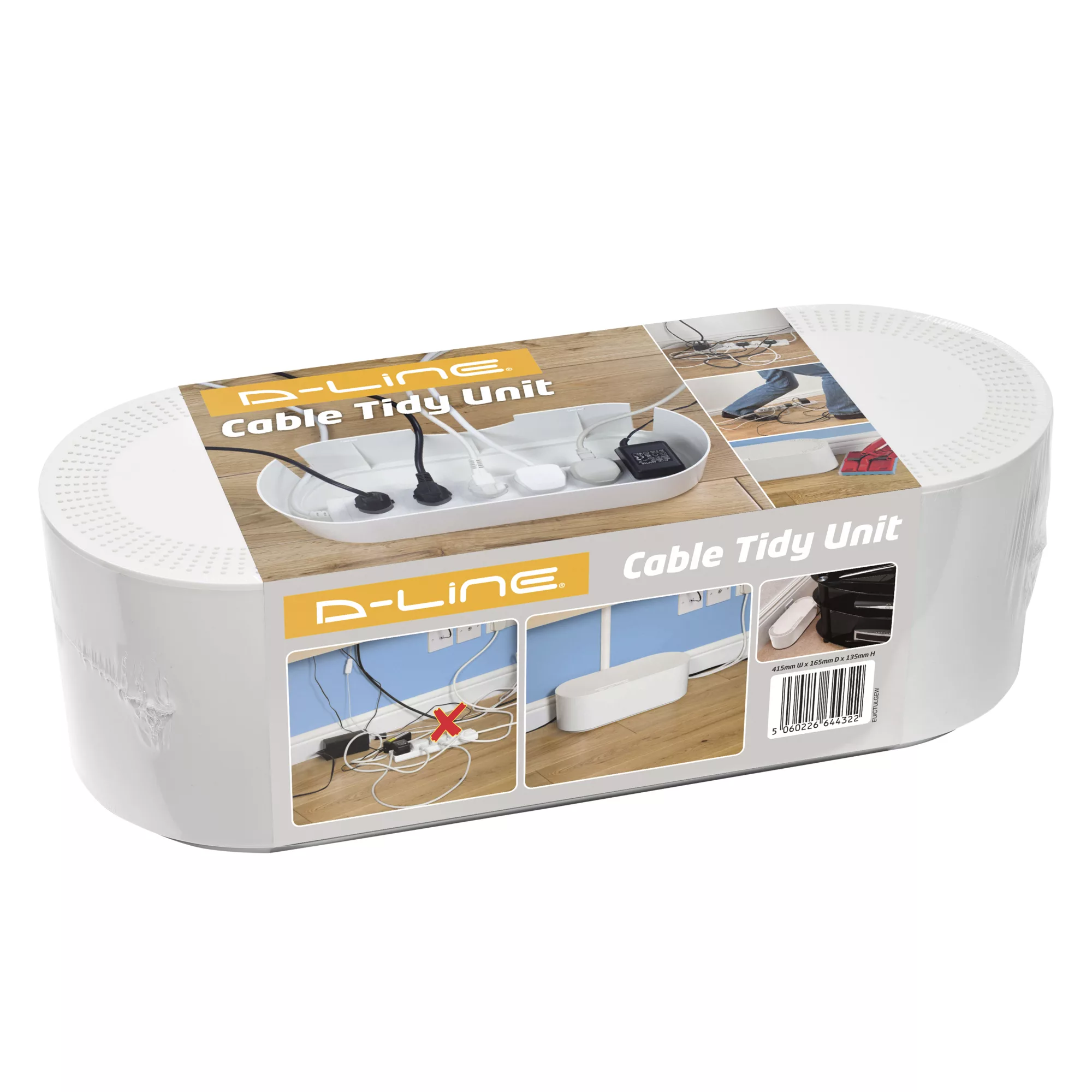 D-Line Large White Cable Tidy Unit 7 D-Line Large White Cable Tidy Unit - Image 5