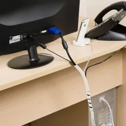 D-Line White 4 Piece Cable Tidy Kit 10 D-Line White 4 Piece Cable Tidy Kit -Professional Electrical Lighting Store d line white 4 piece cable tidy kit5056335602773 01i bq