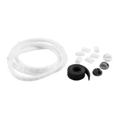 D-Line White 4 Piece Cable Tidy Kit