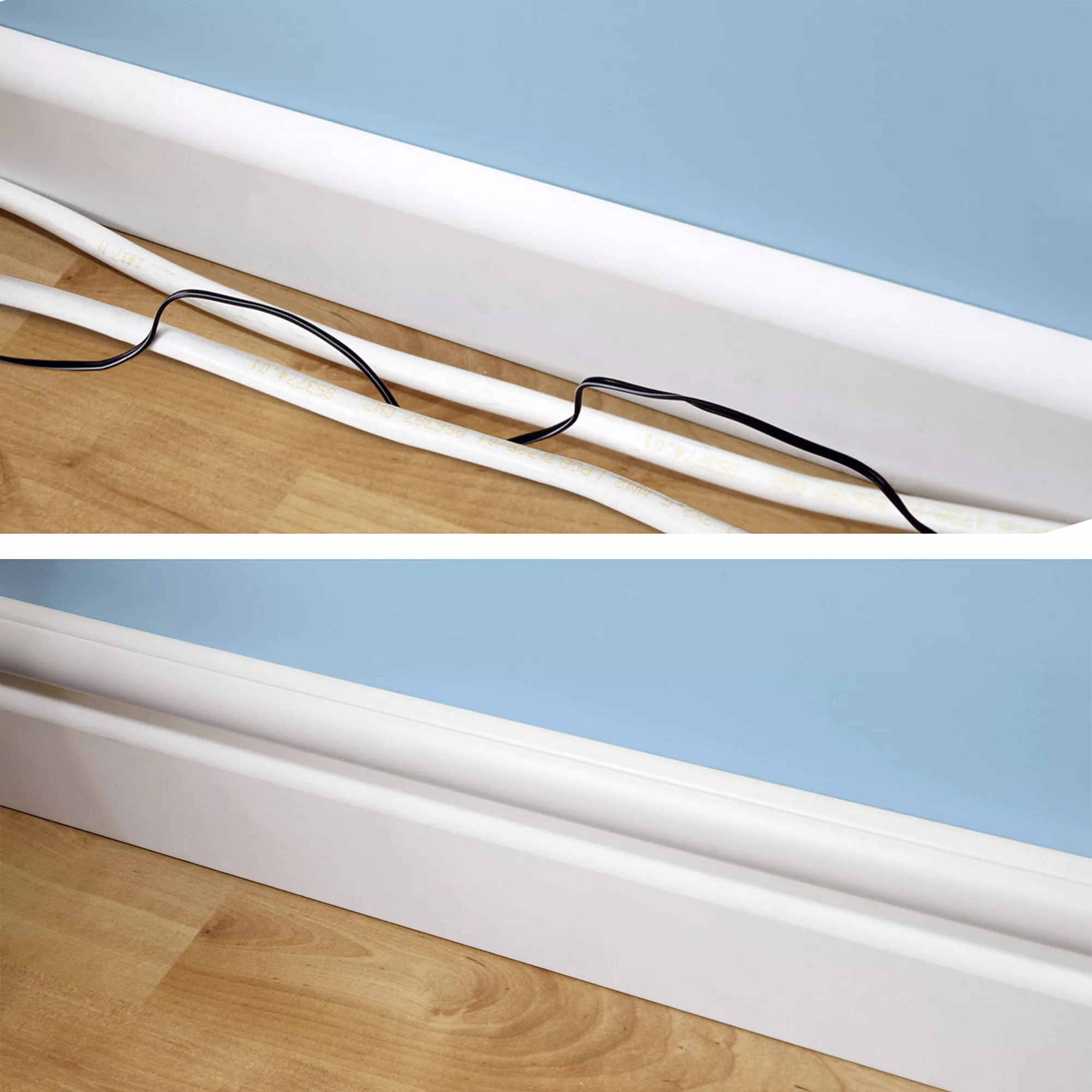 D-Line White Half-round Trunking Length,(W)30mm (L)1m (H)15mm, Pack Of 3 4 D-Line White Half-round Trunking Length,(W)30mm (L)1m (H)15mm, Pack Of 3 - Image 2