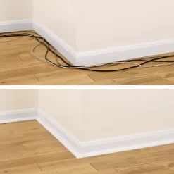 D-Line White Quarter-circle Decorative Trunking,(W)22mm (L)2m (H)22mm, Pack Of 4 10 D-Line White Quarter-circle Decorative Trunking,(W)22mm (L)2m (H)22mm, Pack Of 4 -Professional Electrical Lighting Store d line white quarter circle decorative trunking w 22mm l 2m h 22mm pack of 45056335602735 01i bq