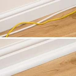 D-Line White Quarter-circle Decorative Trunking,(W)22mm (L)2m (H)22mm, Pack Of 4 11 D-Line White Quarter-circle Decorative Trunking,(W)22mm (L)2m (H)22mm, Pack Of 4 -Professional Electrical Lighting Store d line white quarter circle decorative trunking w 22mm l 2m h 22mm pack of 45056335602735 02i bq