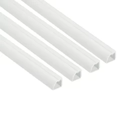 D-Line White Quarter-circle Decorative Trunking,(W)22mm (L)2m (H)22mm, Pack Of 4