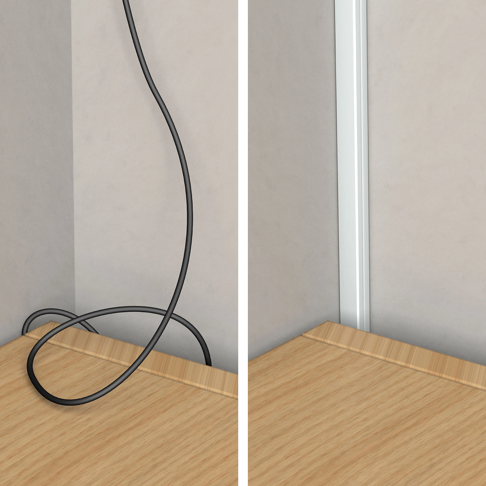 D-Line White Rectangular Trunking Length,(W)10mm (L)2m (H)8mm, Pack Of 4 6 D-Line White Rectangular Trunking Length,(W)10mm (L)2m (H)8mm, Pack Of 4 - Image 4