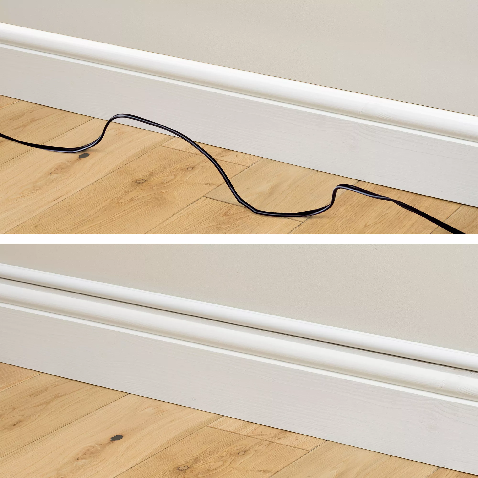 D-Line White Semi-circle Decorative Trunking,(W)16mm (L)2m (H)8mm, Pack Of 4 5 D-Line White Semi-circle Decorative Trunking,(W)16mm (L)2m (H)8mm, Pack Of 4 - Image 3