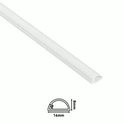 D-Line White Semi-circle Decorative Trunking,(W)16mm (L)2m (H)8mm, Pack Of 4 12 D-Line White Semi-circle Decorative Trunking,(W)16mm (L)2m (H)8mm, Pack Of 4 -Professional Electrical Lighting Store d line white semi circle decorative trunking w 16mm l 2m h 8mm pack of 45056335602704 01t bq