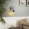 Dacite Ball Matt Black Paint Effect Wired Wall Light -Professional Electrical Lighting Store dacite ball matt black paint effect wired wall light5063022030689 01i