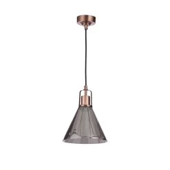 Dafyd Pendant Antique Copper & Smoke Ceiling Light 11 Dafyd Pendant Antique Copper & Smoke Ceiling Light -Professional Electrical Lighting Store dafyd pendant antique copper smoke ceiling light5020024517006 02c BQ
