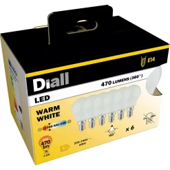 Diall E14 4.2W 470lm Mini Globe Warm White LED Light Bulb, Pack Of 6 10 Diall E14 4.2W 470lm Mini Globe Warm White LED Light Bulb, Pack Of 6 -Professional Electrical Lighting Store diall e14 4 2w 470lm mini globe warm white led light bulb pack of 65059340208046 08c