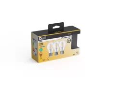 Diall E27 3.4W 470lm GLS Warm White LED Filament Light Bulb, Pack Of 3 12 Diall E27 3.4W 470lm GLS Warm White LED Filament Light Bulb, Pack Of 3 -Professional Electrical Lighting Store diall e27 3 4w 470lm gls warm white led filament light bulb pack of 35059340208022 08c