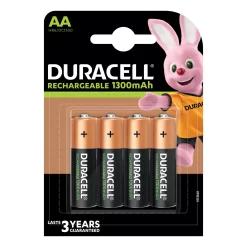 Duracell Rechargeable AA Battery, Pack Of 4