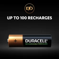 Duracell Rechargeable AA Battery, Pack Of 4 11 Duracell Rechargeable AA Battery, Pack Of 4 -Professional Electrical Lighting Store duracell rechargeable aa battery pack of 45000394039247 12t bq