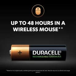 Duracell Rechargeable AA Battery, Pack Of 4 12 Duracell Rechargeable AA Battery, Pack Of 4 -Professional Electrical Lighting Store duracell rechargeable aa battery pack of 45000394039247 13t bq