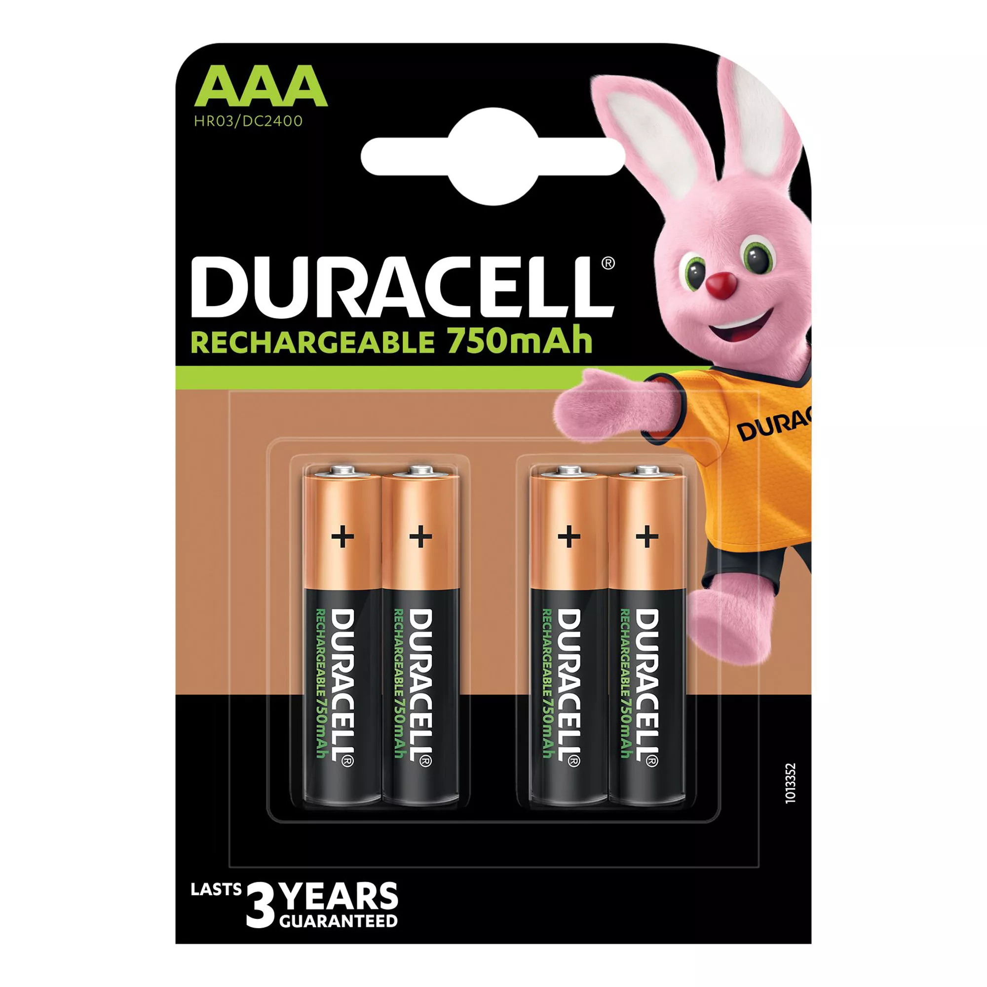 Duracell Rechargeable AAA Battery, Pack Of 4 3 Duracell Rechargeable AAA Battery, Pack Of 4