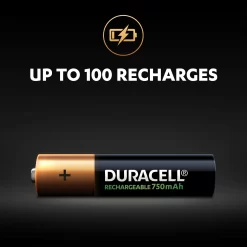 Duracell Rechargeable AAA Battery, Pack Of 4 10 Duracell Rechargeable AAA Battery, Pack Of 4 -Professional Electrical Lighting Store duracell rechargeable aaa battery pack of 45000394090231 12t bq