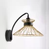 Eiffel Black & Gold Effect Wired Wall Light -Professional Electrical Lighting Store eiffel black gold effect wired wall light5014838994702 01i bq