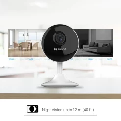 EZVIZ C1C-B Wireless Indoor Swivel Smart Camera In White 16 EZVIZ C1C-B Wireless Indoor Swivel Smart Camera In White -Professional Electrical Lighting Store ezviz c1c b wireless indoor swivel smart camera in white5060563451546 04i bq