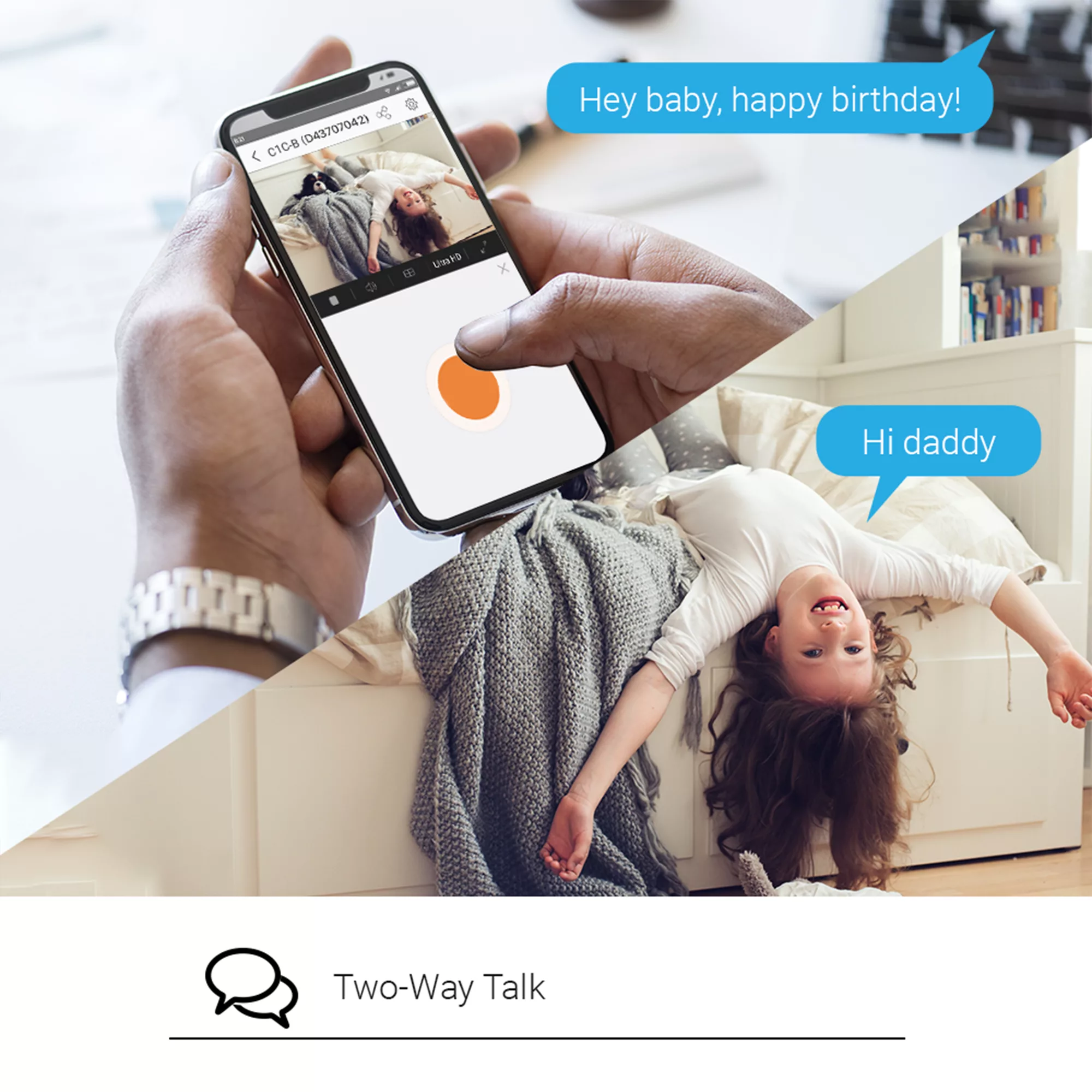 EZVIZ C1C-B Wireless Indoor Swivel Smart Camera In White 8 EZVIZ C1C-B Wireless Indoor Swivel Smart Camera In White - Image 6