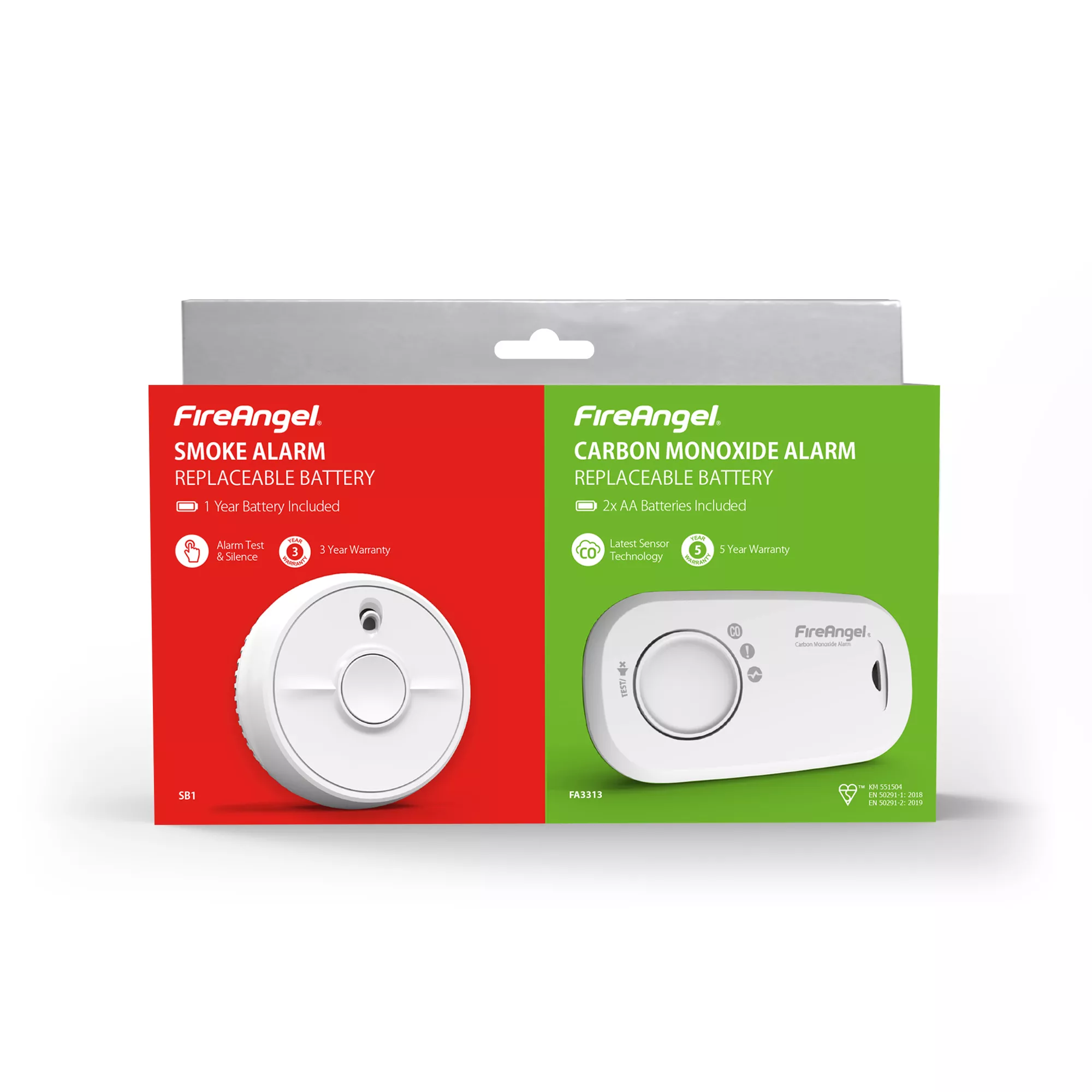 FireAngel FA3313-SB1-T2 Optical Smoke & Carbon Monoxide Alarm With Replaceable Battery 6 FireAngel FA3313-SB1-T2 Optical Smoke & Carbon Monoxide Alarm With Replaceable Battery - Image 4