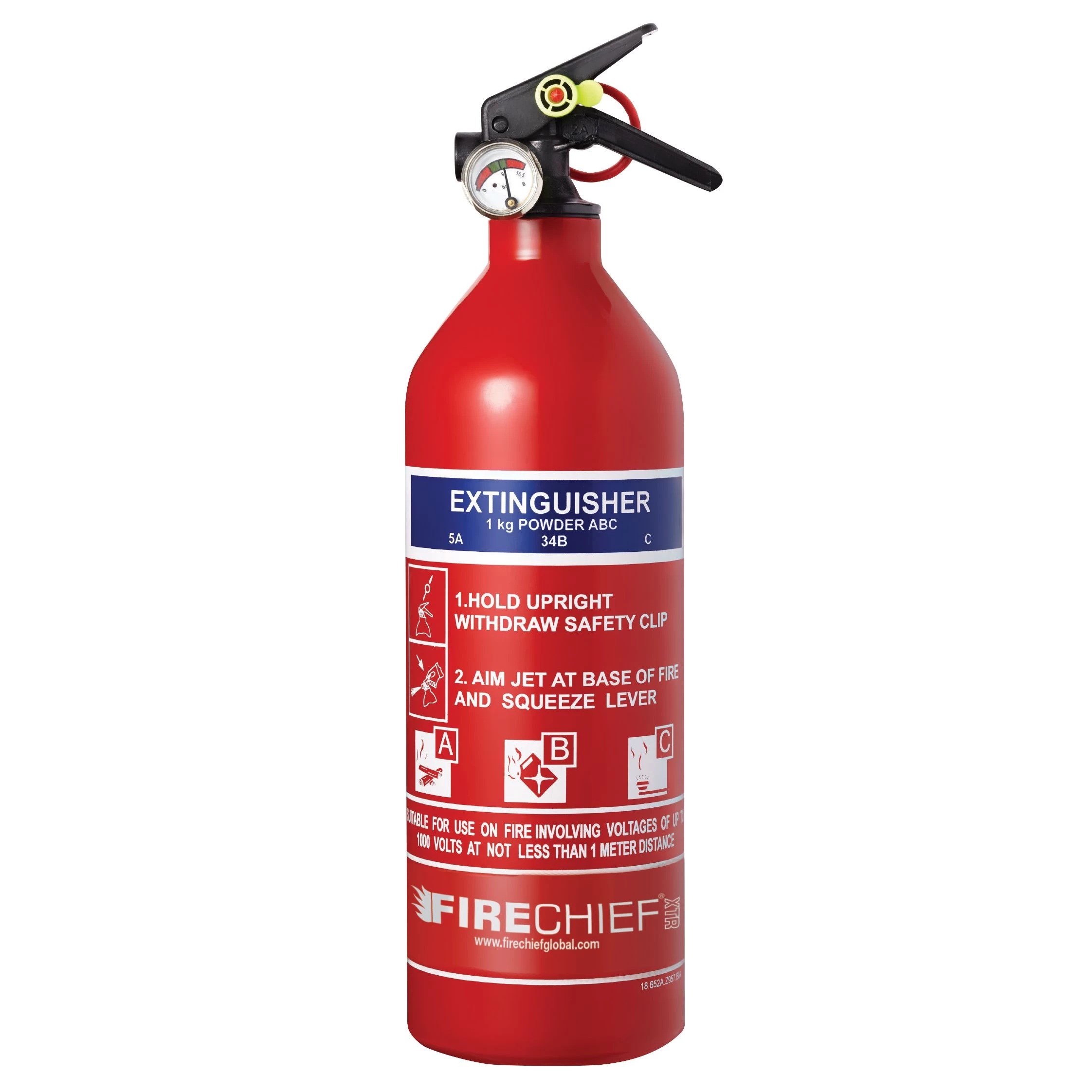 Firechief Dry Powder Fire Extinguisher 1kg 3 Firechief Dry Powder Fire Extinguisher 1kg