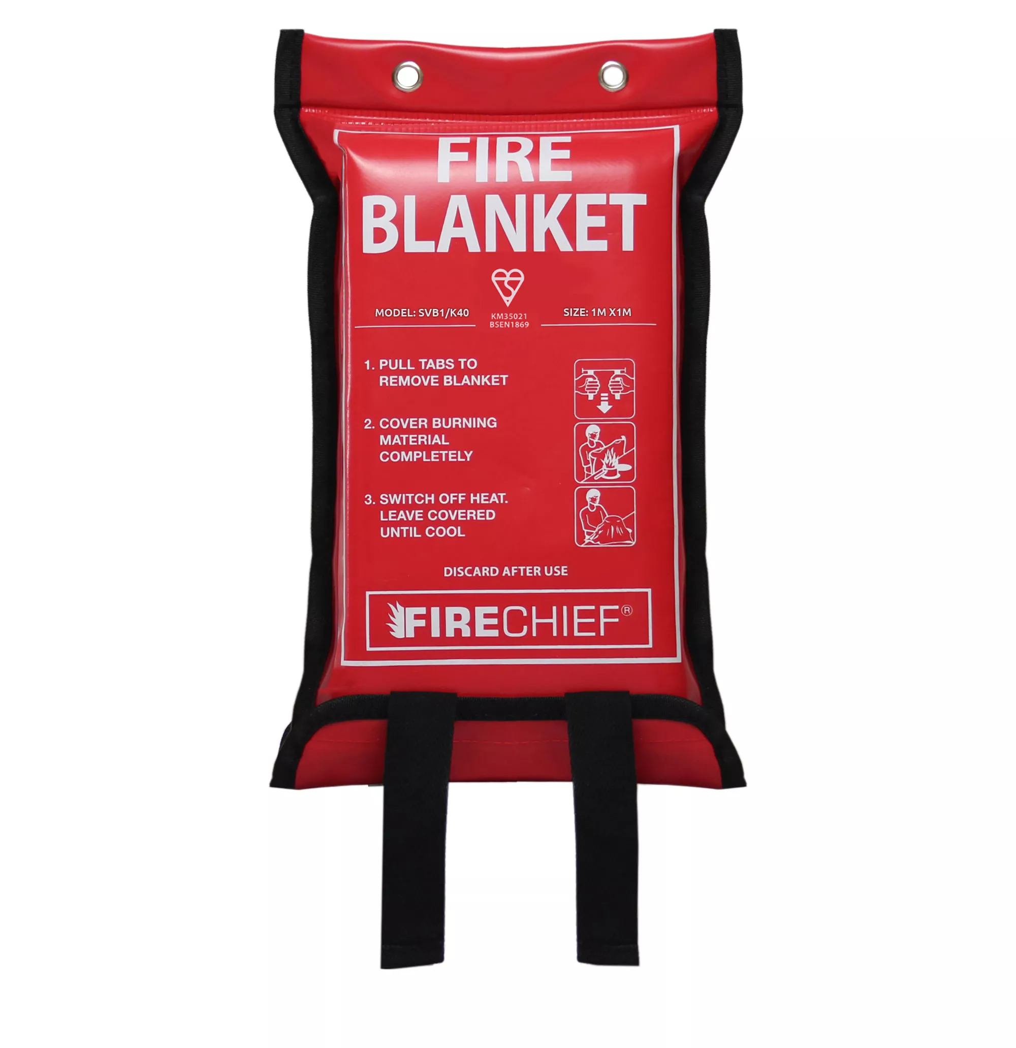Firechief SVB1/K40 Fire Blanket (L)0.3m X (W)0.17m 3 Firechief SVB1/K40 Fire Blanket (L)0.3m X (W)0.17m