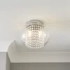 Flex Beaded Transparent Crystal Effect 2 Lamp Ceiling Light 2 Flex Beaded Transparent Crystal Effect 2 Lamp Ceiling Light -Professional Electrical Lighting Store flex beaded transparent crystal effect 2 lamp ceiling light5020024519604 01i bq