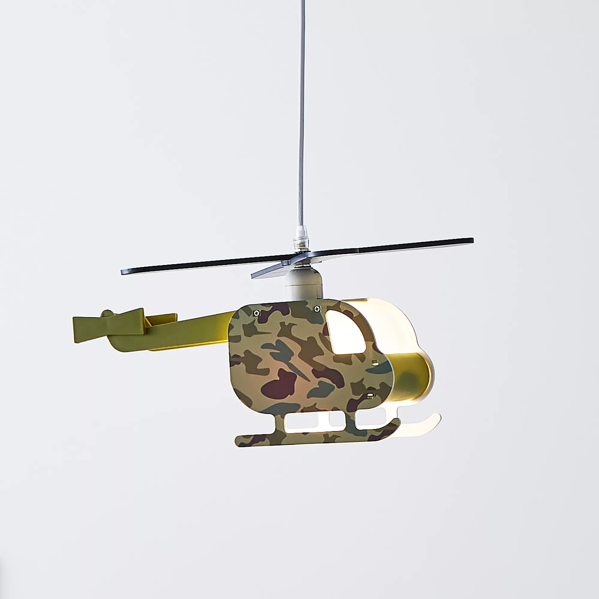 Glow Elior Helicopter Matt Multicolour Light Pendant, (Dia)420mm 3 Glow Elior Helicopter Matt Multicolour Light Pendant, (Dia)420mm