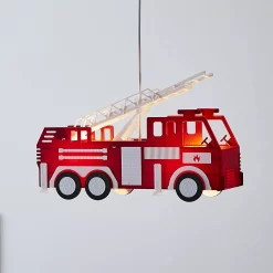 Glow Harbin Fire Engine Matt Red Light Pendant, (Dia)120mm