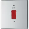 GoodHome 45A Rocker Flat Control Switch With LED Indicator 2 GoodHome 45A Rocker Flat Control Switch With LED Indicator -Professional Electrical Lighting Store goodhome 45a rocker flat control switch with led indicator5059340133485 01c