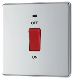GoodHome 45A Rocker Flat Control Switch With LED Indicator