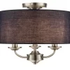 GoodHome Ashford Round Satin Fabric & Metal Navy Antique Brass Effect 3 Lamp LED Ceiling Light 2 GoodHome Ashford Round Satin Fabric & Metal Navy Antique Brass Effect 3 Lamp LED Ceiling Light -Professional Electrical Lighting Store goodhome ashford round satin fabric metal navy antique brass effect 3 lamp led ceiling light5063022068330 06c