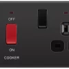 GoodHome Black Nickel Cooker Switch & Socket With Neon & Black Inserts 2 GoodHome Black Nickel Cooker Switch & Socket With Neon & Black Inserts -Professional Electrical Lighting Store goodhome black nickel cooker switch socket with neon black inserts5059340135540 01c