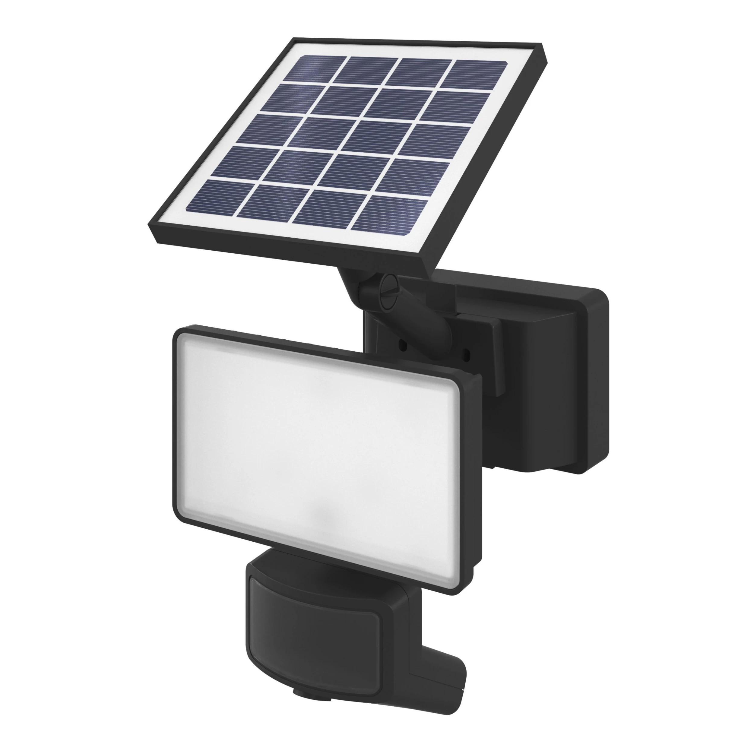 GoodHome Black Solar-powered Cool White Integrated LED Floodlight 400lm 3 GoodHome Black Solar-powered Cool White Integrated LED Floodlight 400lm