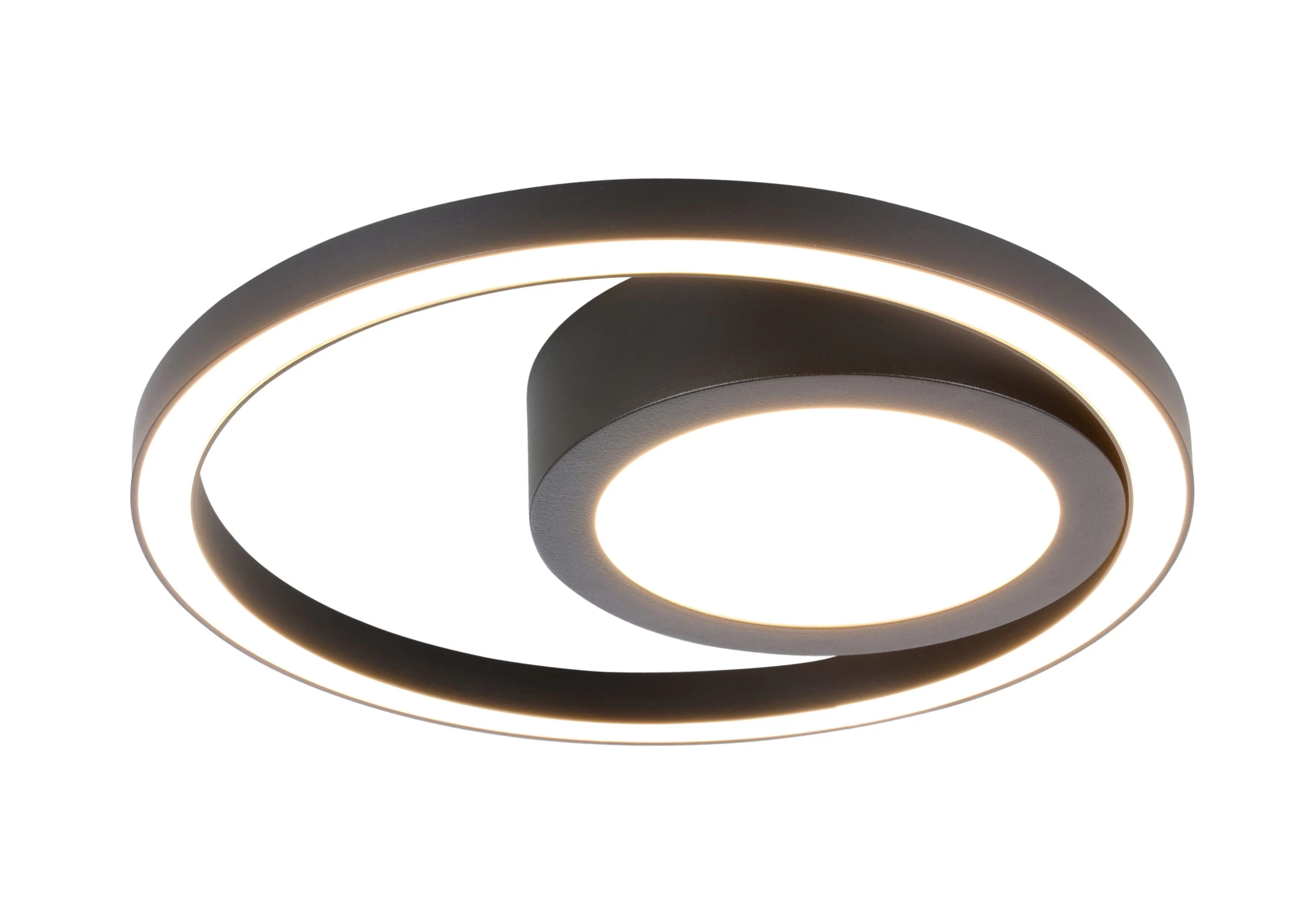 GoodHome Botero Round Matt Metal & Plastic Black LED Ceiling Light 3 GoodHome Botero Round Matt Metal & Plastic Black LED Ceiling Light