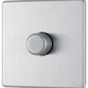 GoodHome Brushed Steel Flat Profile Single 2 Way 400W Screwless Dimmer Switch 1 GoodHome Brushed Steel Flat Profile Single 2 Way 400W Screwless Dimmer Switch -Professional Electrical Lighting Store goodhome brushed steel flat profile single 2 way 400w screwless dimmer switch5059340131771 01c