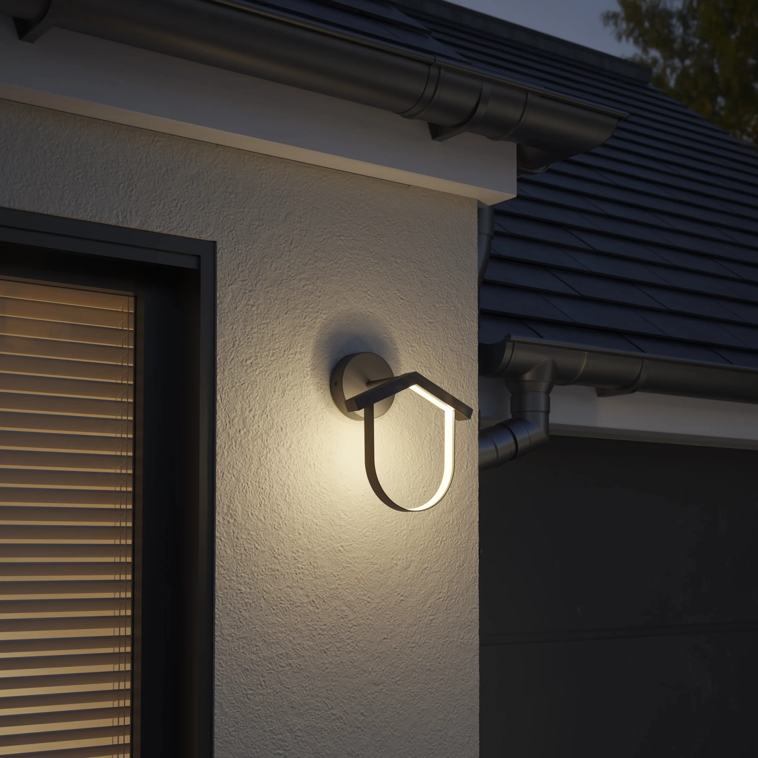 GoodHome Calenzana Fixed Matt Dark Grey Mains-powered Integrated LED Outdoor Birdhouse Wall Light 420lm 3 GoodHome Calenzana Fixed Matt Dark Grey Mains-powered Integrated LED Outdoor Birdhouse Wall Light 420lm