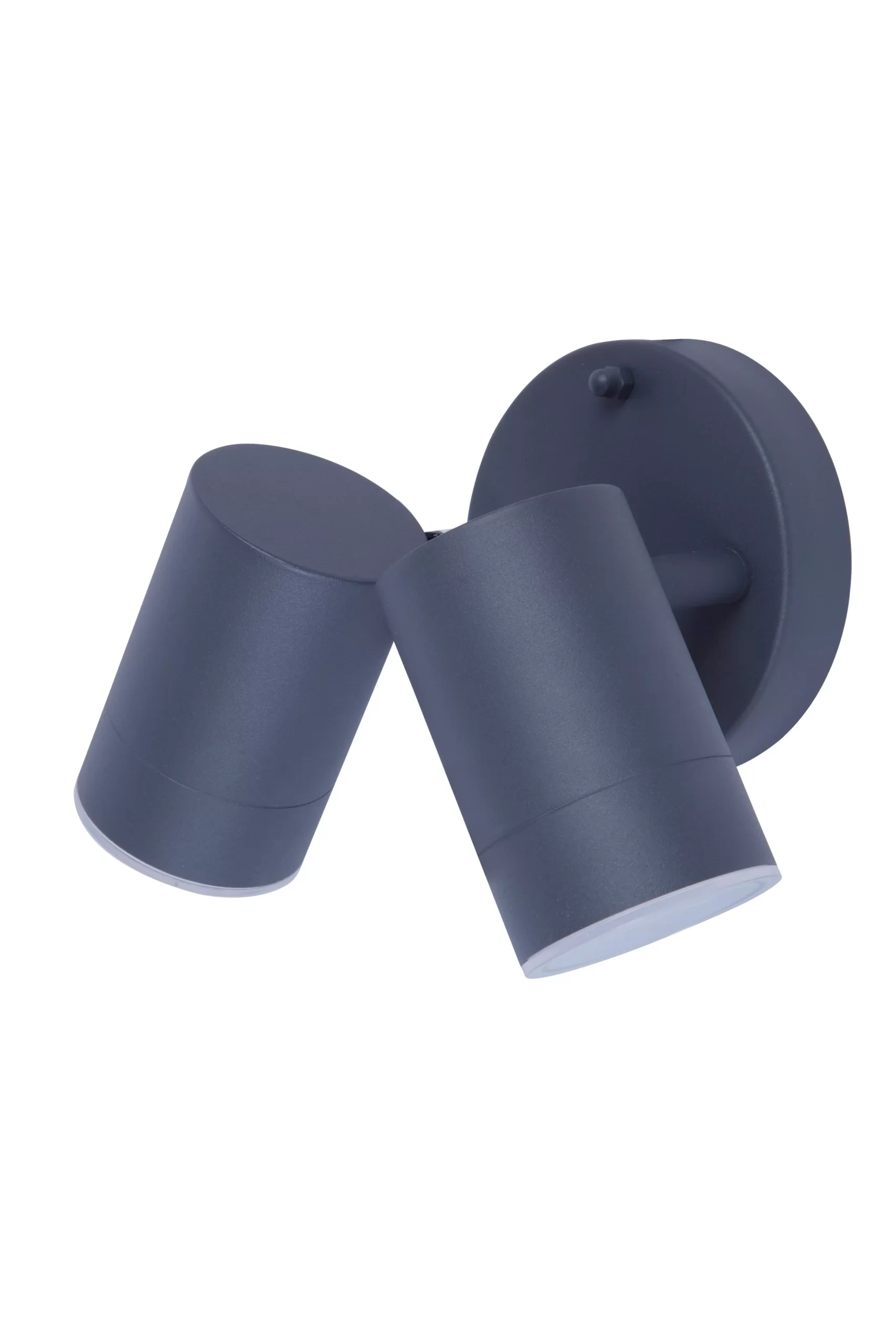 GoodHome Candiac Adjustable Matt Dark Grey Mains-powered Integrated LED Outdoor Double Wall Light 760lm (Dia)6cm 3 GoodHome Candiac Adjustable Matt Dark Grey Mains-powered Integrated LED Outdoor Double Wall Light 760lm (Dia)6cm