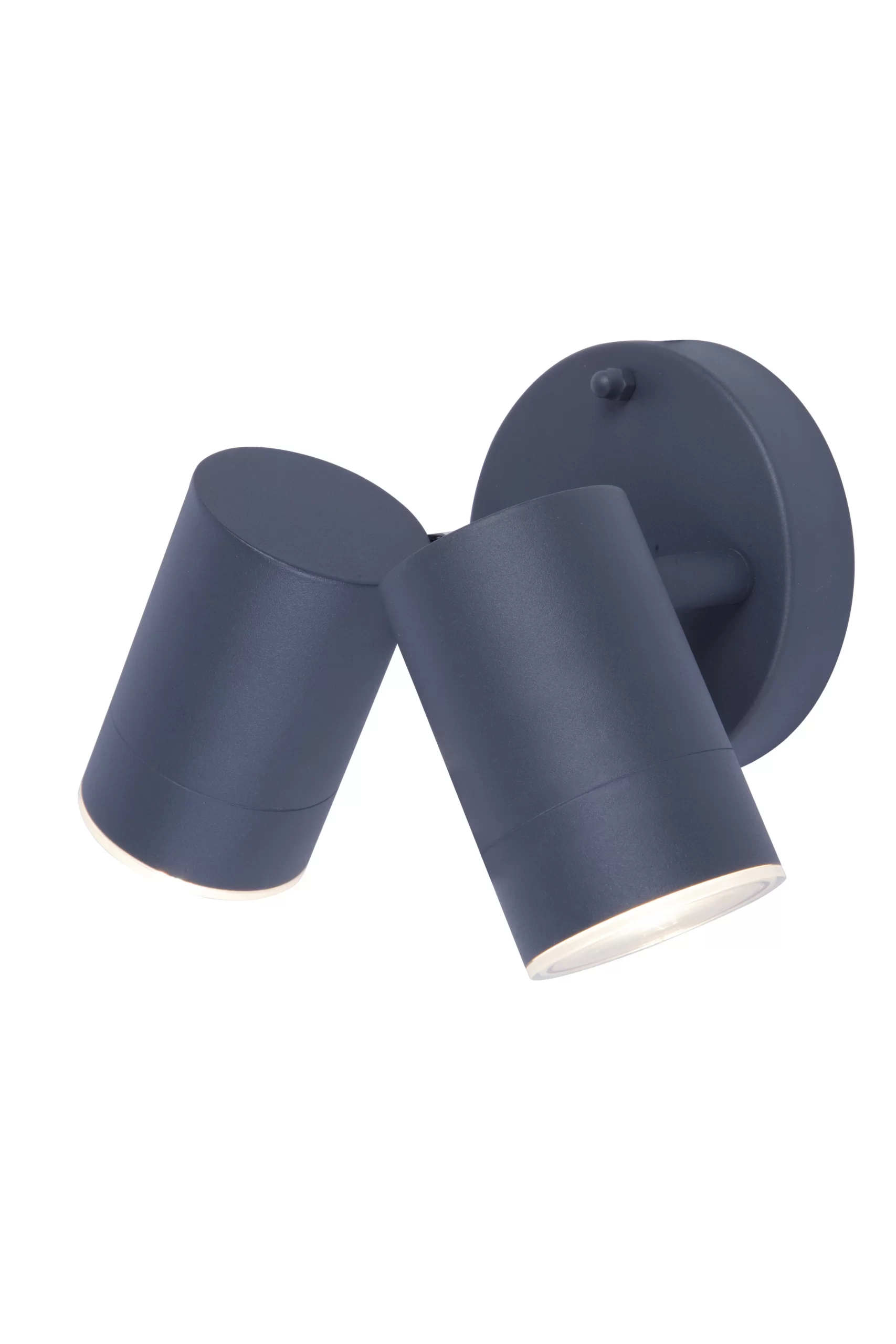 GoodHome Candiac Adjustable Matt Dark Grey Mains-powered Integrated LED Outdoor Double Wall Light 760lm (Dia)6cm 4 GoodHome Candiac Adjustable Matt Dark Grey Mains-powered Integrated LED Outdoor Double Wall Light 760lm (Dia)6cm - Image 2