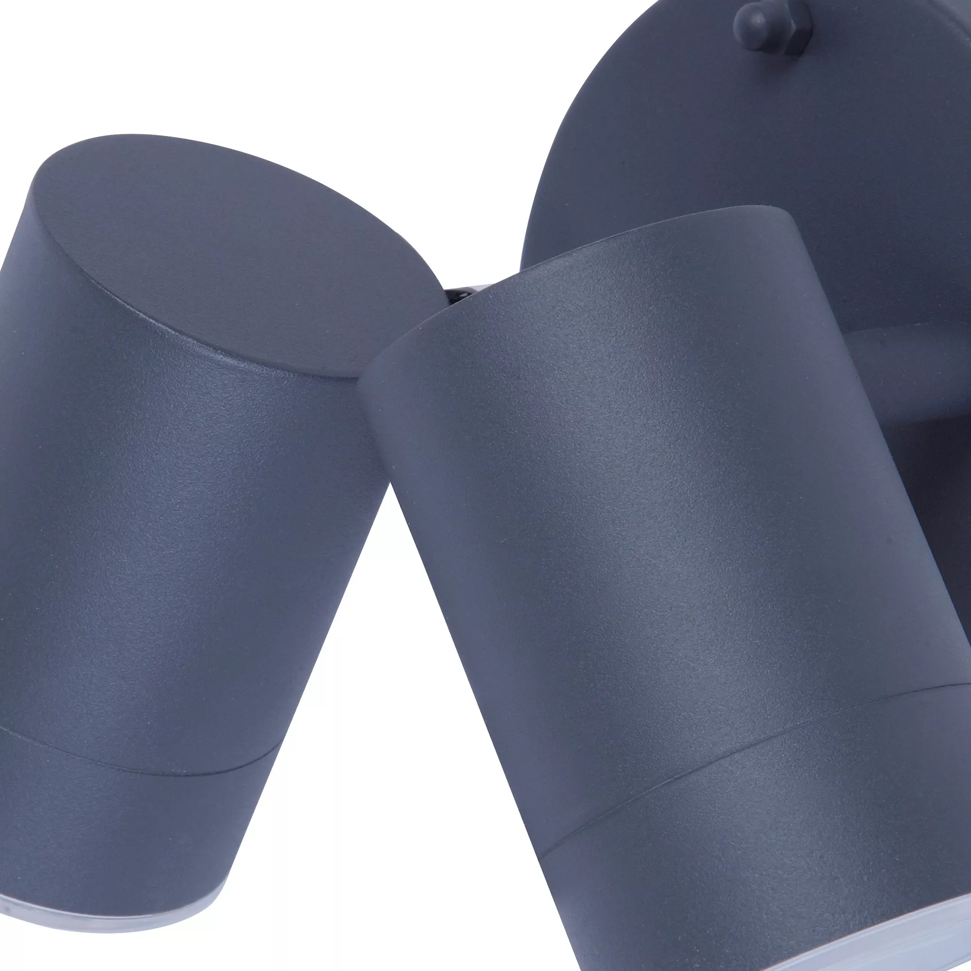 GoodHome Candiac Adjustable Matt Dark Grey Mains-powered Integrated LED Outdoor Double Wall Light 760lm (Dia)6cm 5 GoodHome Candiac Adjustable Matt Dark Grey Mains-powered Integrated LED Outdoor Double Wall Light 760lm (Dia)6cm - Image 3