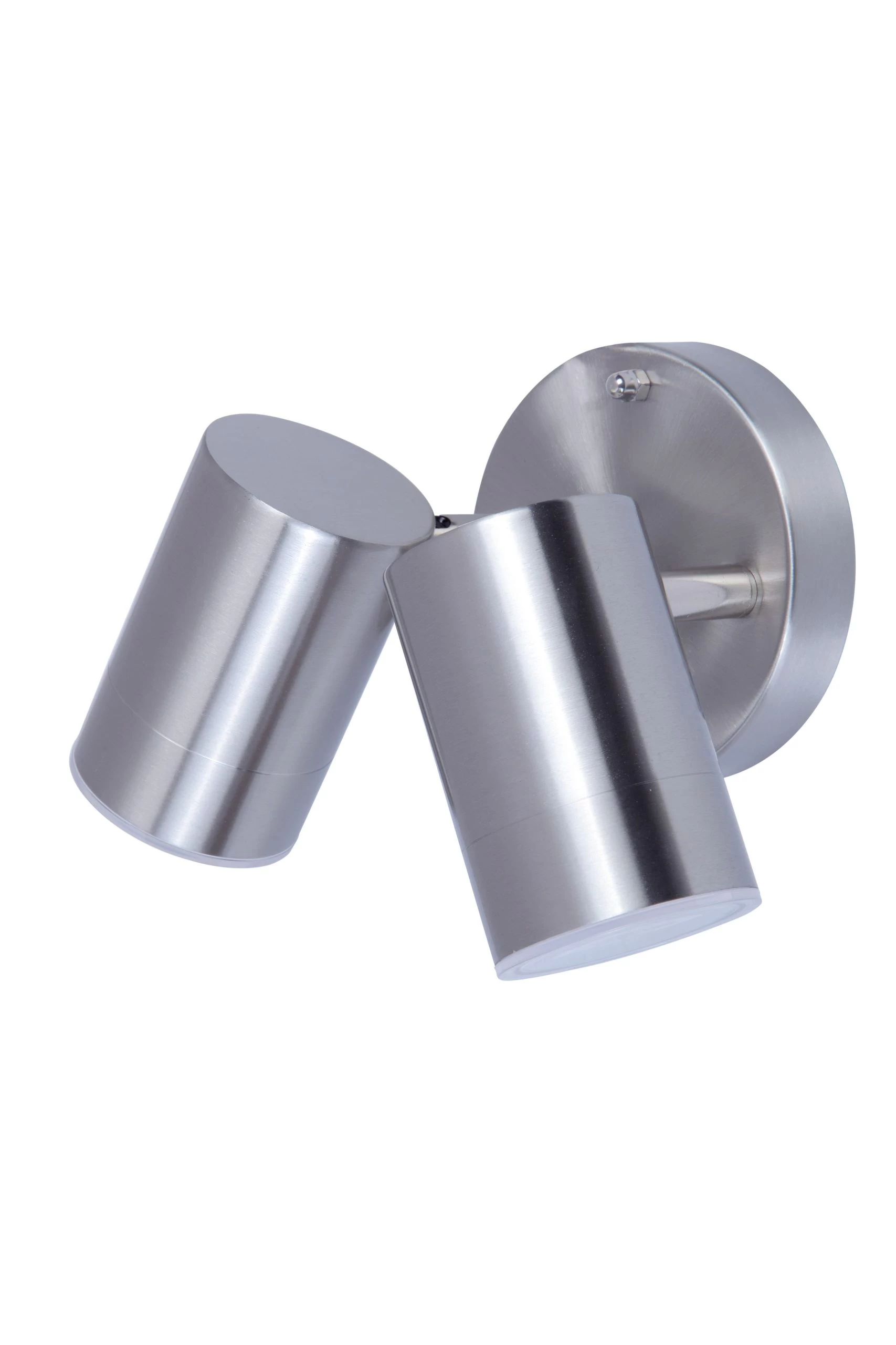 GoodHome Candiac Adjustable Stainless Steel Mains-powered Integrated LED Outdoor Double Wall Light 760lm (Dia)6cm 3 GoodHome Candiac Adjustable Stainless Steel Mains-powered Integrated LED Outdoor Double Wall Light 760lm (Dia)6cm