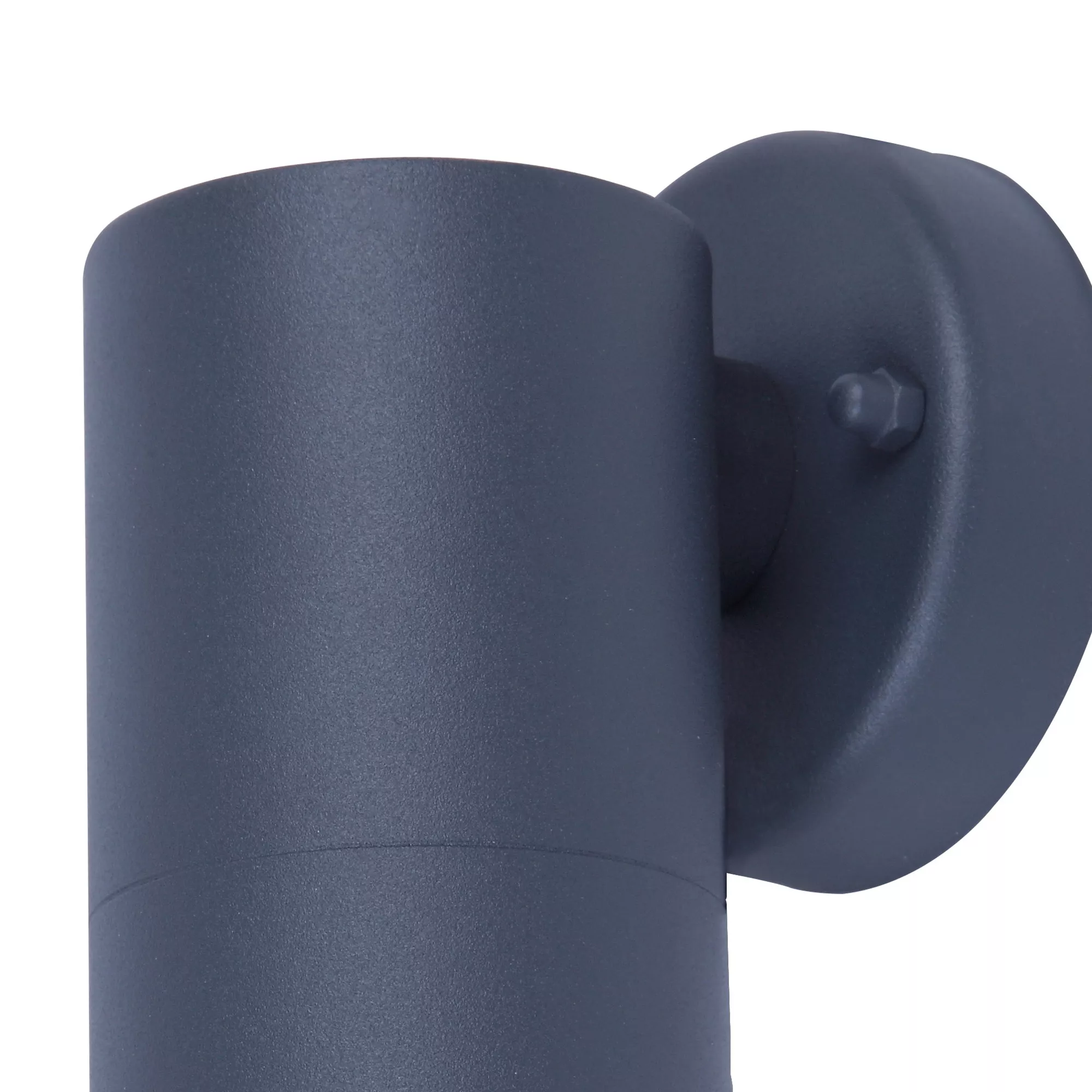 GoodHome Candiac Fixed Matt Dark Grey Mains-powered Integrated LED Outdoor Wall Light 380lm (Dia)6cm 5 GoodHome Candiac Fixed Matt Dark Grey Mains-powered Integrated LED Outdoor Wall Light 380lm (Dia)6cm - Image 3