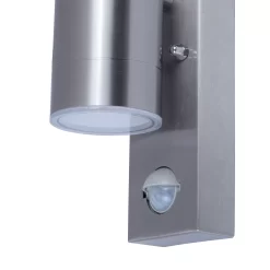 GoodHome Candiac Fixed Matt Stainless Steel Integrated LED PIR Motion Sensor Outdoor Wall Light 9W 8 GoodHome Candiac Fixed Matt Stainless Steel Integrated LED PIR Motion Sensor Outdoor Wall Light 9W -Professional Electrical Lighting Store goodhome candiac fixed matt stainless steel integrated led pir motion sensor outdoor wall light 9w5059340247625 38c