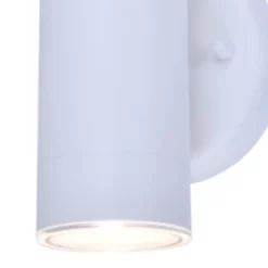 GoodHome Candiac Fixed Matt White Mains-powered Integrated LED Outdoor Double Wall Light 760lm (Dia)6cm 9 GoodHome Candiac Fixed Matt White Mains-powered Integrated LED Outdoor Double Wall Light 760lm (Dia)6cm -Professional Electrical Lighting Store goodhome candiac fixed matt white mains powered integrated led outdoor double wall light 760lm dia 6cm5059340247663 37c