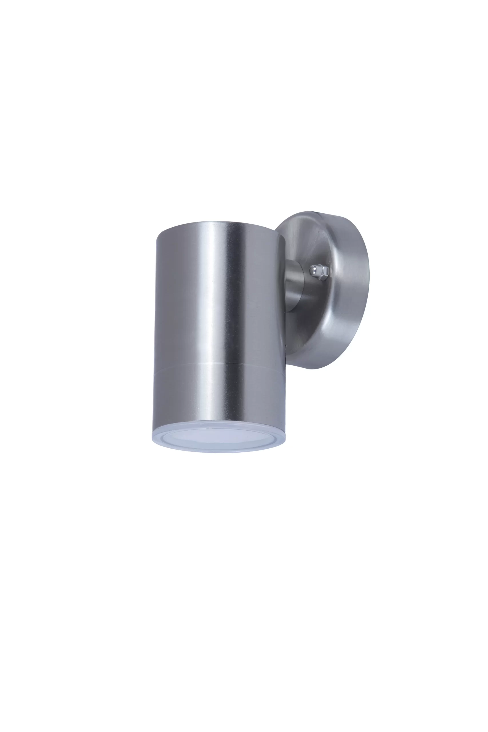 GoodHome Candiac Fixed Stainless Steel Mains-powered Integrated LED Outdoor Wall Light 380lm (Dia)6cm 3 GoodHome Candiac Fixed Stainless Steel Mains-powered Integrated LED Outdoor Wall Light 380lm (Dia)6cm