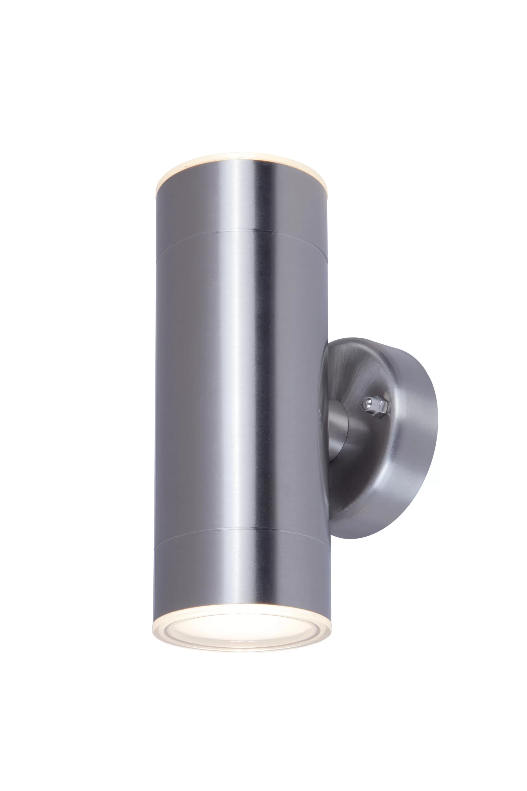 GoodHome Candiac Stainless Steel Mains-powered Integrated LED Outdoor Double Wall Light 760lm (Dia)6cm 4 GoodHome Candiac Stainless Steel Mains-powered Integrated LED Outdoor Double Wall Light 760lm (Dia)6cm - Image 2