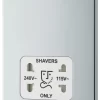 GoodHome Chrome Double Flat Screwless Shaver Socket Gloss Chrome Effect 1 GoodHome Chrome Double Flat Screwless Shaver Socket Gloss Chrome Effect -Professional Electrical Lighting Store goodhome chrome double flat screwless shaver socket gloss chrome effect5059340133232 01c