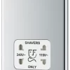 GoodHome Chrome Double Raised Rounded Screwed Shaver Socket Gloss Chrome Effect 2 GoodHome Chrome Double Raised Rounded Screwed Shaver Socket Gloss Chrome Effect -Professional Electrical Lighting Store goodhome chrome double raised rounded screwed shaver socket gloss chrome effect5059340134383 01c