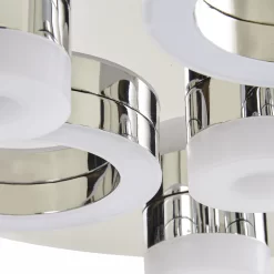 GoodHome Circus Round Brushed Metal & Plastic Chrome Effect Ceiling Light 7 GoodHome Circus Round Brushed Metal & Plastic Chrome Effect Ceiling Light -Professional Electrical Lighting Store goodhome circus round brushed metal plastic chrome effect ceiling light5059340229201 36c