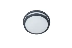 GoodHome Coffman Fixed Matt Dark Grey Mains-powered Integrated LED Outdoor Round Wall Light 1400lm (Dia)26cm 11 GoodHome Coffman Fixed Matt Dark Grey Mains-powered Integrated LED Outdoor Round Wall Light 1400lm (Dia)26cm -Professional Electrical Lighting Store goodhome coffman fixed matt dark grey mains powered integrated led outdoor round wall light 1400lm dia 26cm5059340248042 02c
